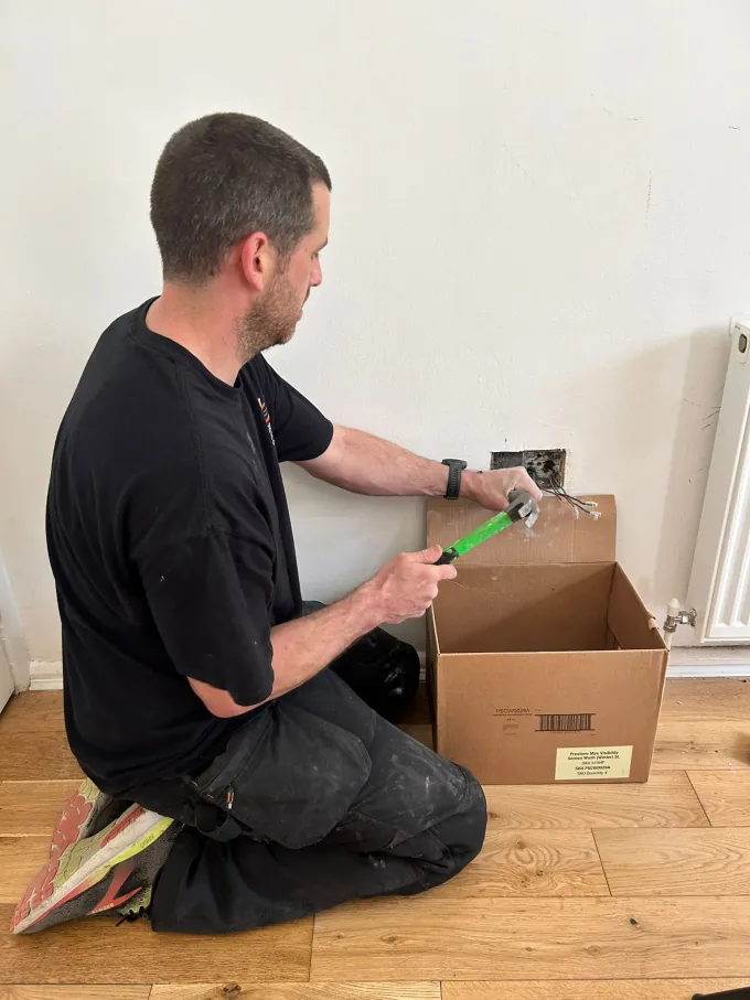 Electrical socket work